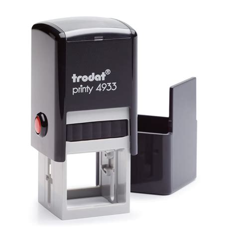 TRODAT PRINTY P2 4933 Timbro Autoinchiostrante Quadrato Eco Nero 25X25