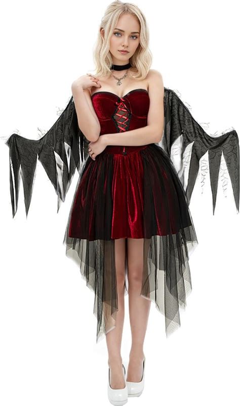 Ninedayx Halloween Costumes Women Medieval Fancy Dress Angel Devil