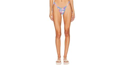 Kulani Kinis Ruched Thong Bikini Bottom Lyst