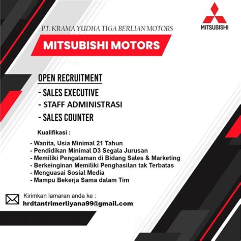 Lowongan Kerja Pt Krama Yudha Tiga Berlian Motors Loker Terkini