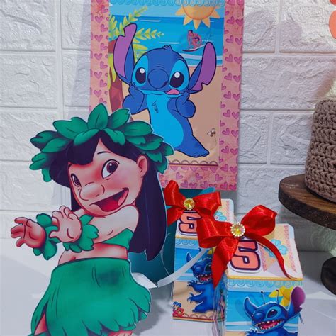 Kit Festa Infantil Personalizado Só Um Bolinho Lilo Stitch