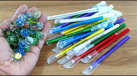 Amazing Creative Idea With Old Pen And Marball Best Craft With Old Pen