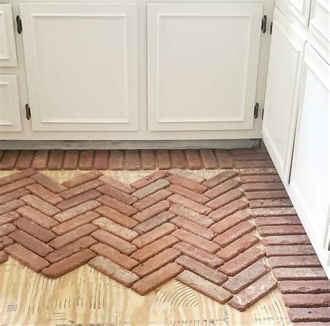 How To Install A Brick Floor In The Kitchen Things In The Kitchen