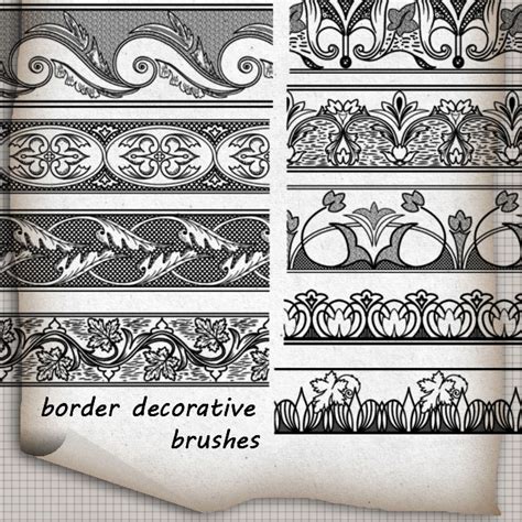 Free Border Brushes Photoshop Brushes