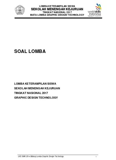 Kisi Kisi Soal Lks Untuk Menyambut Lks Smk Silabus Soal Lomba