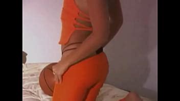 Brunette Milf In Orange Suit Fucked XNXX