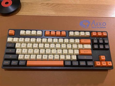 Akko Keycap Set Carbon Retro Pbt Double Shot Asa Profile N T