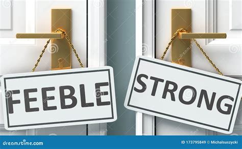 feeble  strong   choice  life pictured  words feeble strong