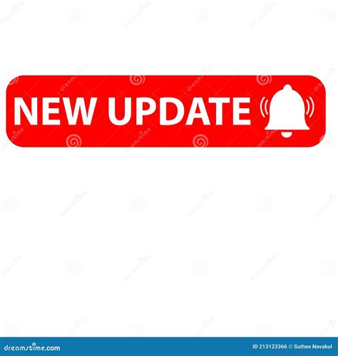 Red New Update Icon on White Background. New Update Symbol. Banner New