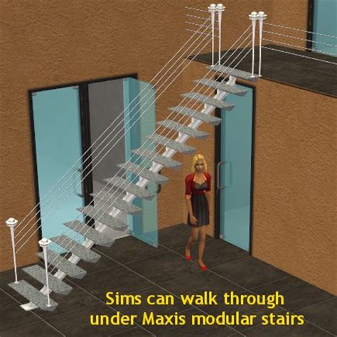 Mod The Sims Maxis Modular Stairs Passage Fix