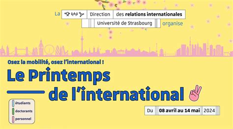 Printemps de linternational Faculté de médecine maïeutique et