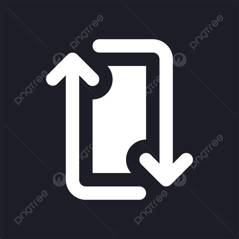 Repetir Modo Oscuro Glifo Ui Icono Clip Art Proceso Vector Vector PNG