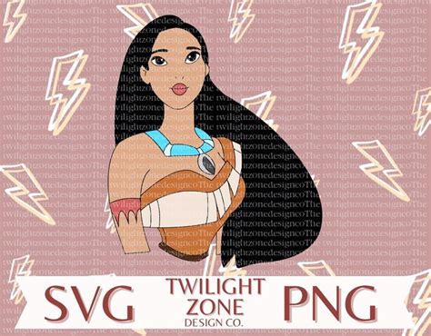 Pocahontas Svg Easy Cut File For Cricut Layered By Colour Png Colour