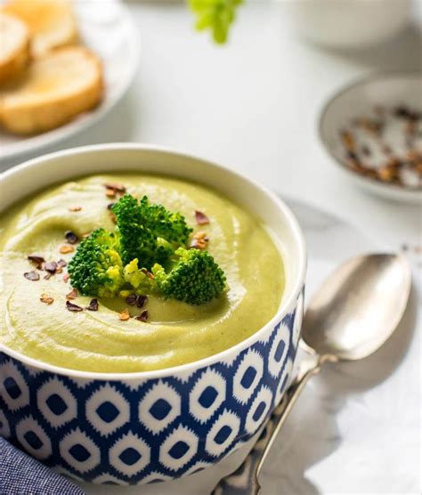 This Healthy Creamy Broccoli Cauliflower Soup Is Very Quick And Easy To Make At Home Its Low