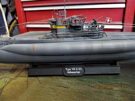 German U Boat Type Viic Atlantic Version Plastic Model Military