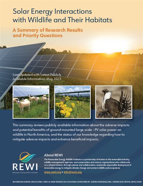 Solar Energy Interactions With Wildlife And Their Habitats A Summary