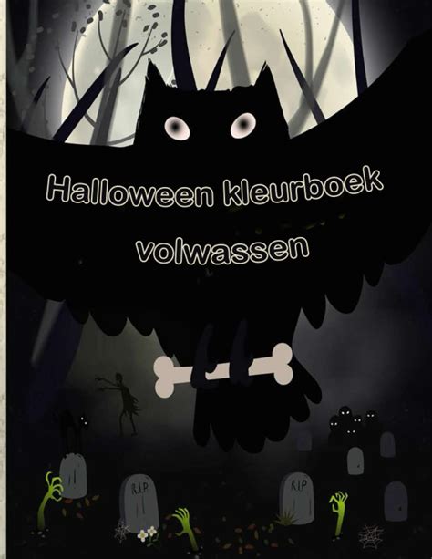 Halloween Kleurboek Volwassen Spookachtig Kleurboek Voor Kinderen En