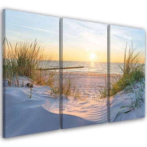 Stykke L Rredsprint Beach Sea Dunes Sunset Wall Art Dk