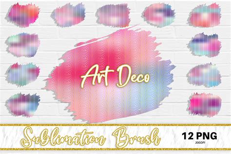 Sublimation Brush Art Deco Background Graphic By Artnoy Creative Fabrica