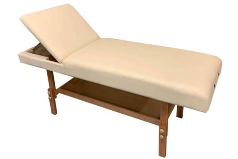 Woodland Massage Table Solid Base Extra Wide Cream Ishka Massage Equipment