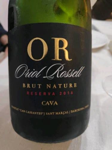 2016 Oriol Rossell Brut Nature Reserva Vivino United States