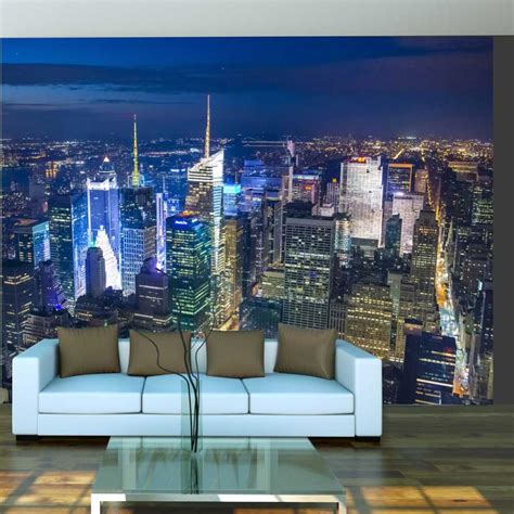 Papier Peint Manhattan Nuit 250x193 Leroy Merlin