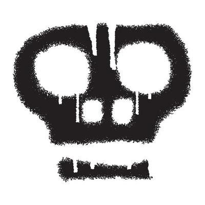 Spray Paint Skull Vector Art, Icons, and Graphics for Free Download