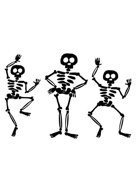 Three Skeletons Are Dancing In The Same Direction