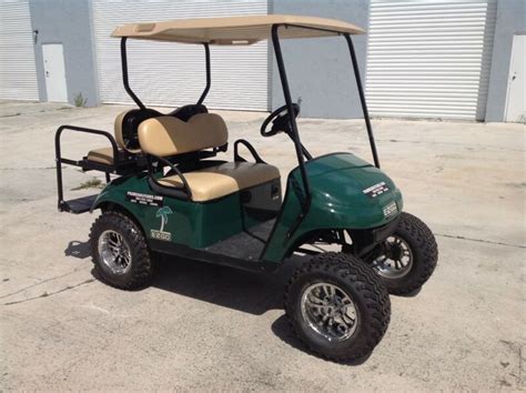 Refurb Green 2015 Ezgo 48v Txt 4 Seat Passenger Golf Cart 12 Alloys Lifted Fast For Sale From