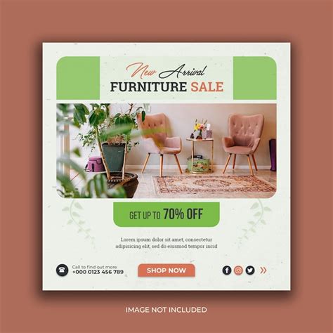 Premium Psd Furniture Sale Social Media Banner Instagram Post Template