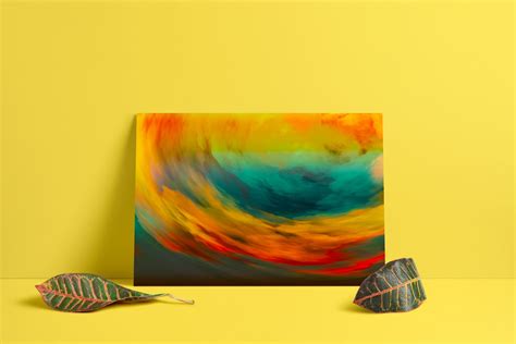 Hand painted Canvas Prints. Abstract painting collection (556617) | Decorations | Design Bundles