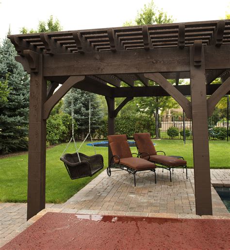 Poolside Pergola Rustic Patio By Western Timber Frame Houzz