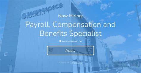 Payroll Compensation And Benefits Specialist At Securespace Self Storage