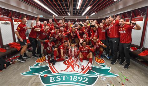 Dressing Room Photos Champions Celebrate Premier League Glory