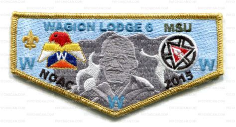 Wagion Lodge 6 NOAC 2015 OA Flap On PatchScan