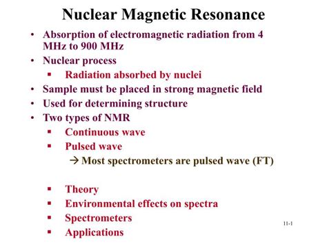 PPT - Nuclear Magnetic Resonance PowerPoint Presentation, free download ...