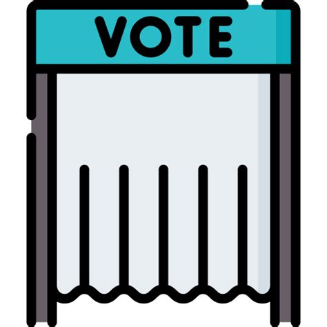 Voting Booth Special Lineal Color Icon