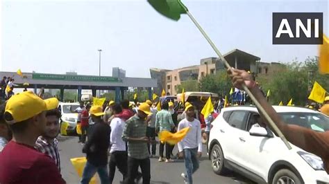 ANI On Twitter Haryana Protestors Block The Delhi Jaipur Highway At