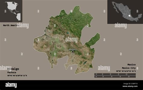 Shape Of Hidalgo State Of Mexico And Its Capital Distance Scale