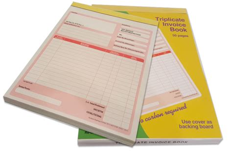 Triplicate Invoice Book Y Land