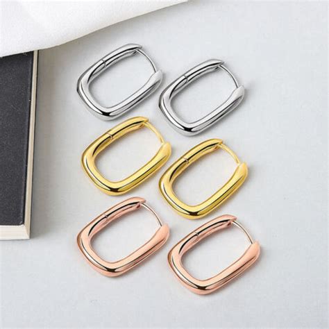 Large U Shaped Ear Buckle Female Geometric Oval Temperament Ear Buckle