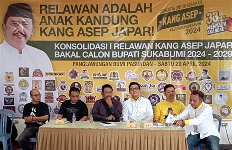 Ratusan Komunitas Relawan Galang Kekuatan Untuk Kemenangan Asep Japar