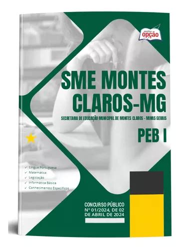 Apostila Completa Professor Peb I Sme Montes Claros Mg 2024 Editora