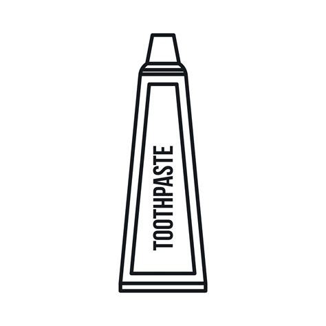 Toothpaste In Tube Icon Outline Style 14621296 Vector Art At Vecteezy