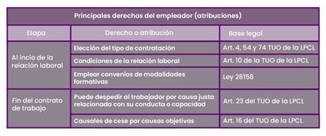 ¿qué Derechos Y Obligaciones Tiene El Empleador Lp