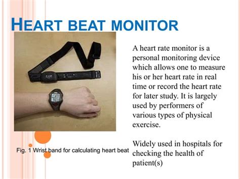 Heart Beat Monitor System PPT PPT