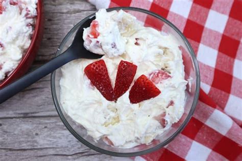 Strawberry Banana Cheesecake Salad Recipe The Freckled Cook