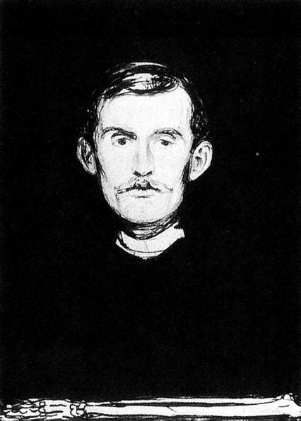 Self-Portrait I, 1895 - 1896 - Edvard Munch - WikiArt.org