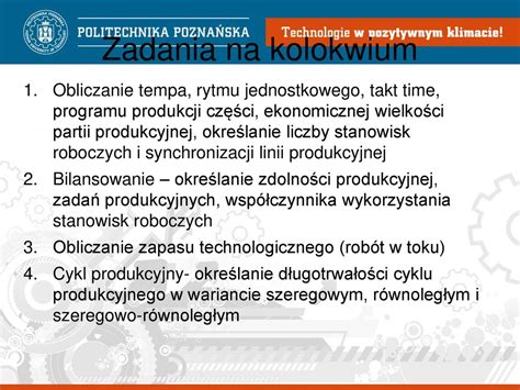 Zarz Dzanie Produkcj I Us Ugami Wiczenia Ppt Pobierz