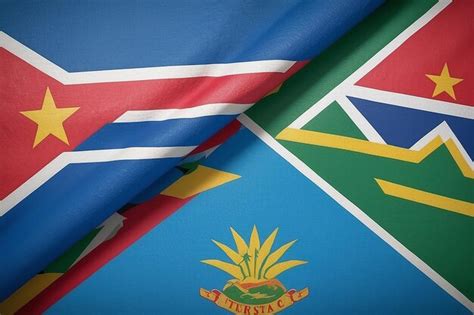 Premium Photo Flags Of Republic Of South Africa And Eritrea Divided